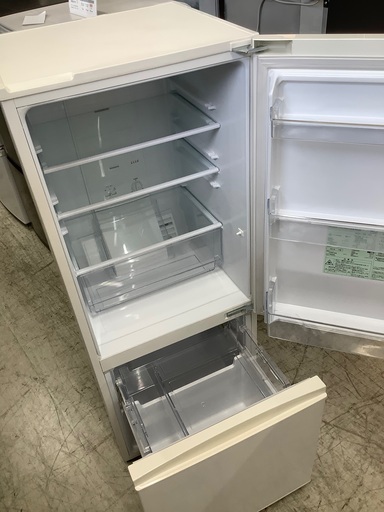 安心の6ヶ月保証付！！ AQUA 2ドア冷蔵庫 AQR-18G 2018年製 184L ※キズ有・製氷皿欠品