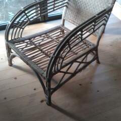 籐の椅子３脚セット
