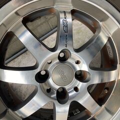 MUGEN　NR　無限アルミホイール　15インチ　4H　PCD100　タイヤ付　195/55R15