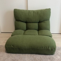 座椅子 ソファ 緑 リクライニング ニトリ