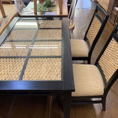 カグマニア】【引き取り限定】ダイニング3点セット
