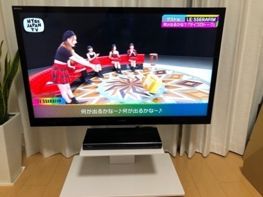 ソニー液晶テレビ 46インチ テレビスタンド リモコン 3Dメガネ