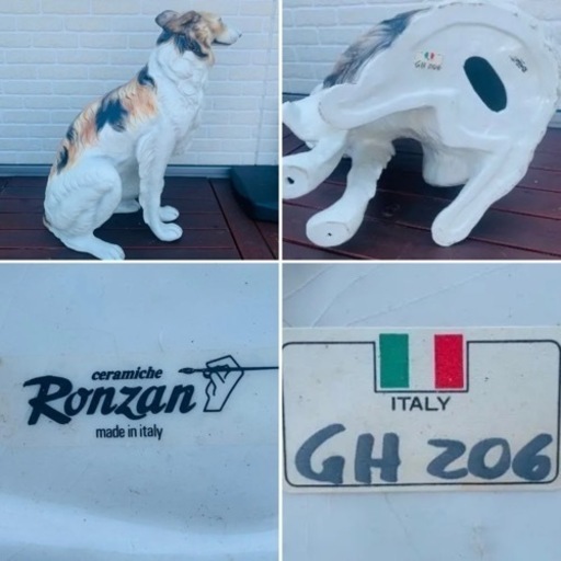 RONZAN イタリア製 大型陶器 インテリア オブジェ |
