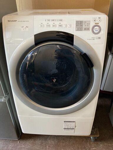 ☆中古￥62,000！【会員価格￥48,000】SHARP　7.0kgドラム式洗濯機　家電　2017年製　ES-S7A-WL型　幅62cmｘ奥行60cmｘ高さ104cm　【BI012】