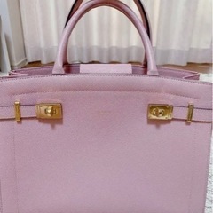 【売切】サマンサタバサ　A4可　くすみピンク　ハンドバッグ