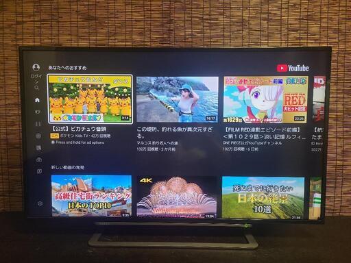 東芝 4K 液晶 REGZA 43G20X Netflix YouTube 録画機能