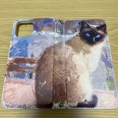 iPhone11pro 手帳型スマホカバー 猫