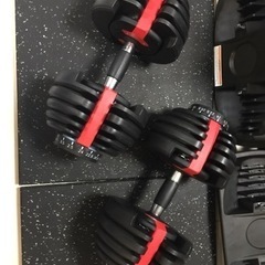 可変式ダンベル 24kg ×2個セット、＝2個で48kg