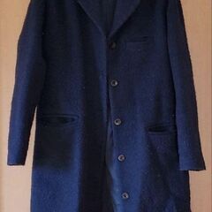 紺色　ロングコート