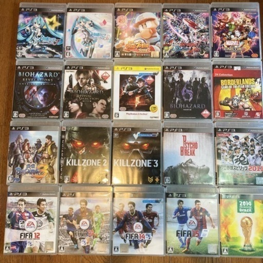 PS3人気タイトル20本まとめ売り プレイステーション3 バイオ FIFA等