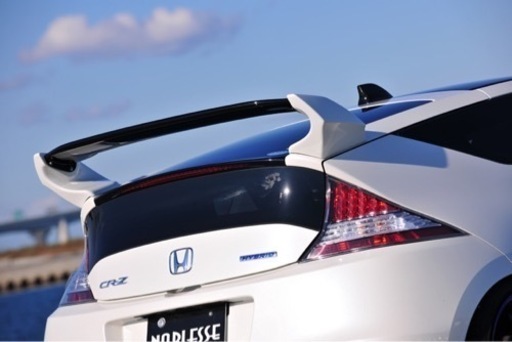 車のパーツ CR-Z リアウイング 未塗装 ノブレッセ 未開封