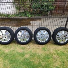 スタッドレスタイヤ 13インチ(ダイハツ純正)ホイールセット 軽自動車