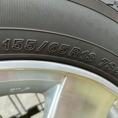 スタッドレスタイヤ 13インチ(ダイハツ純正)ホイールセット 軽自動車