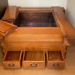 欅の火鉢　囲炉裏　無垢