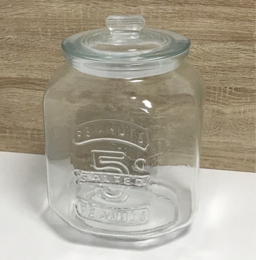 ガラス製フタ付きポッド