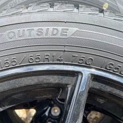 155/65R14 スタッドレス　美品　4本