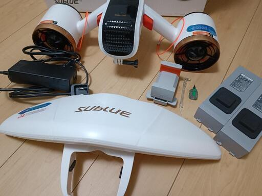 取引中  Whiteshark Mixpro 水中スクーター+純正予備バッテリー 取引中 Whiteshark Mixpro 水中スクーター+純正予備バッテリー