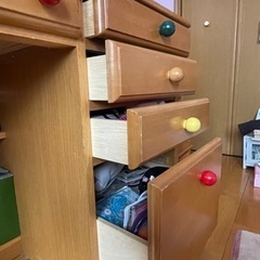 【値引き可！】ミキハウス 学習机 椅子付き- 中古