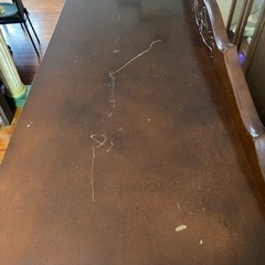 【9/27(火)迄】最終値下げ★猫脚アンティーク風　ガラスキャビネット　137.5㎝　　家具　棚