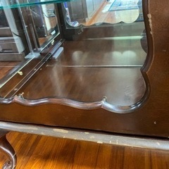 9/27(火)迄】最終値下げ☆猫脚アンティーク風 ガラスキャビネット