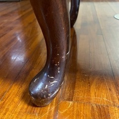 【9/27(火)迄】最終値下げ★猫脚アンティーク風　ガラスキャビネット　137.5㎝　　家具　棚