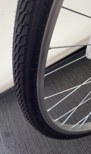 自転車 ☆ほぼ新品 自転車 ママチャリ シティサイクル シルバー カゴ 