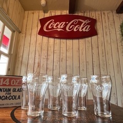 50年以上前のコカコーラのグラスセット