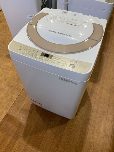 【愛品館市原店】SHARP 2017年製 7.0Kg洗濯機 ES-KS70S-N 【愛市I4S030651-104】