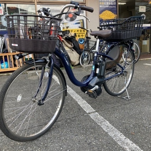 ◼️【中古品】 PAS電動自転車　紺色 YAMAHA ヤマハ自転車 2021年式 バッテリー自転車