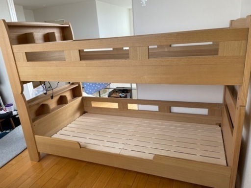 2段ベッド 木製 上下別々にできます！