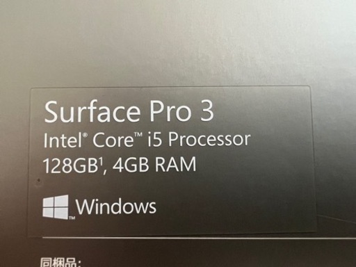 ジャンク】surface pro3 core i5 メモリ4GB ストレージ128GB 