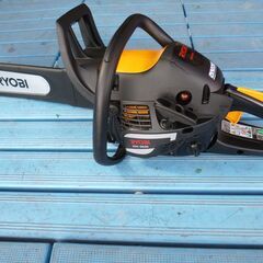 RYOBI　エンジンチェーンソー　ESK-3835/2サイクル・エンジン始動確認済み・カバー割れ有・中古現状本体のみ
