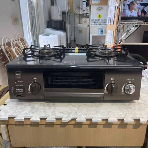 ガスコンロ 高年式★2021年 LPガス パロマ IC-S37BMR 【安心の3ヶ月保証】自社配送時代引き可※現金、クレジット、スマホ決済対応※
