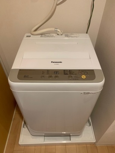 【洗濯機】Panasonic 2017年製　6.0kg用　10000円