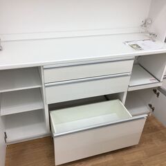 ニトリ（泉洋化工） 食器棚 ホワイト H199×W160×D50 クリーニング済み 