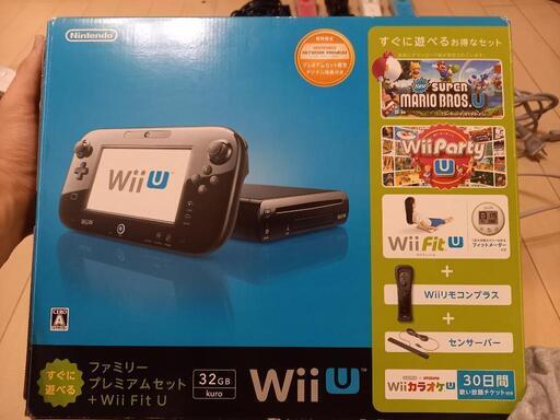 動作確認済)Wii U本体+Wiiリモコンプラス4本+Wii U専用マイク(有線)+