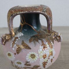 ピンクの壺 京薩摩 錦光山 里帰り