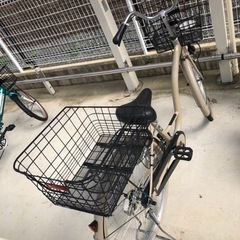 自転車　26インチ　ベージュ　2021年購入品