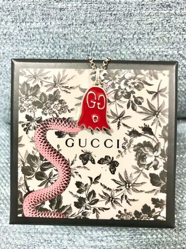 グッチ GUCCI GHOST ゴーストモチーフ ペンダント ネックレス