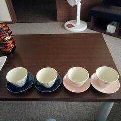 Tatikitiの陶器のカップ（４客セット）未使用品