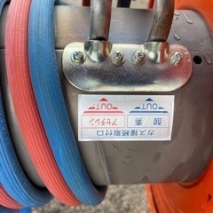 ガス溶断　溶接　切断器　ゲージ　ホースリール30m