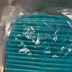 【フジナップ】(500本×22箱)業務用ストロー／6mm×21cm／グリーン／フジストロー21センチ