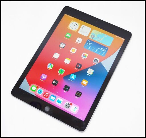美品 SIMロック解除済 iPad 第6世代 32GB Wi-Fi+Cellular グレイ MR6N2J/A A1954 au 〇判定 中古本体