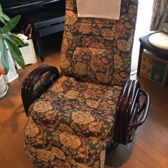 フカフカ籐の椅子　フルフラット可能‼︎