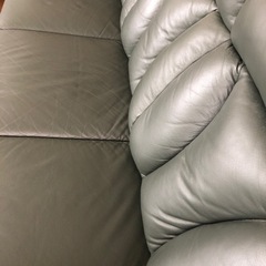 決定しました　9月20日まで掲載　三人掛けソファ　ニトリ　革