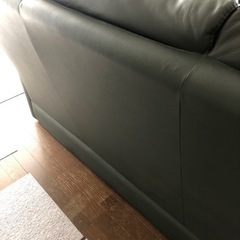 決定しました　9月20日まで掲載　三人掛けソファ　ニトリ　革