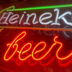 売約済み⭕️運搬無料サービスあり⭕️ ネオンサイン　ハイネケン　Heineken beer ネオン看板　ビール　照明 レトロ　ビンテージ　ネオン　看板　検　バドワイザー　アメリカ　アメリカン　雑貨　バー　店舗　居酒屋　クラブ  Carlsberg　カールスバーグ　梨泰院クラス　六本木クラス　韓国　