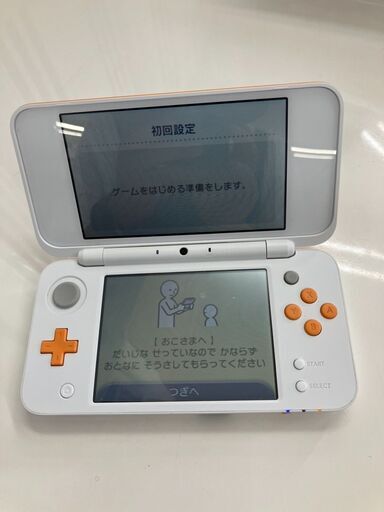 Nintendo 2DS LL任天堂 ゲームホワイト×オレンジ481