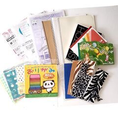 【夏休みの工作に】お絵かきスケッチブック、マンガ用紙、シール、折り紙