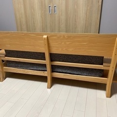 値下げしました！ローソファー フロアソファー ソファー おしゃれ 和モダン モダン 北欧 ソファ 2人掛け ロータイプ 木製 木枠 タモ材 